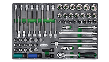 Tủ đồ nghề 7 ngăn 282 chi tiết Toptul GE-28217