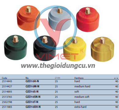 Đầu búa cứng 25mm Gedore GED10H-N
