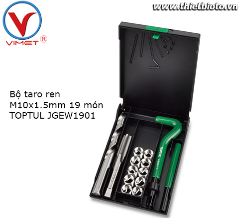 Bộ taro ren M10x1.5mm 19 món TOPTUL JGEW1901